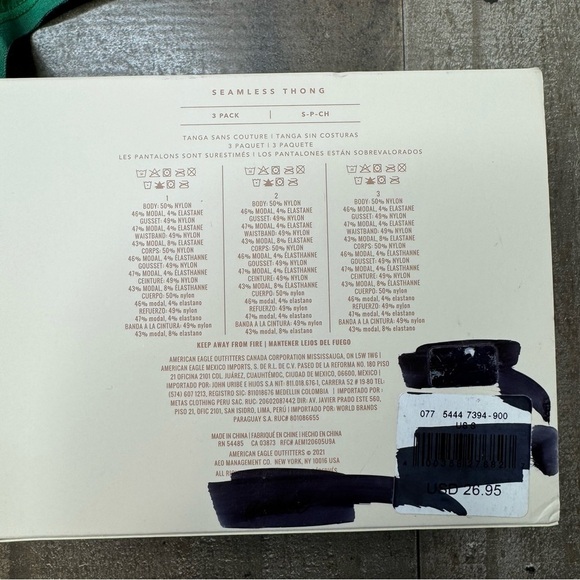 NWT Aerie Seamless Thong Panties - Picture 4 of 10